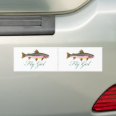 forelvisserij bumpersticker (Op auto)