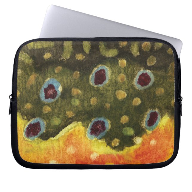 forelvisserij laptop sleeve (Voorkant)