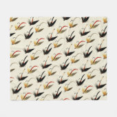 Forelvliegen Gevist Fleece Deken (Voorkant (Horizontaal))