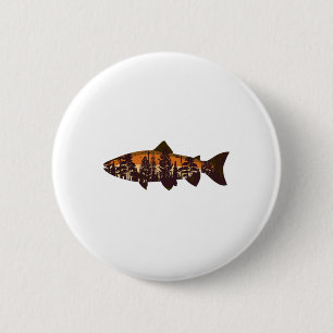 Forelvliegenvissen Bos Natuur Wilde Dieren Visser Ronde Button 5,7 Cm