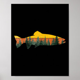 Forelvliegenvissen Buiten Bos Natuur Wilde Dieren Poster