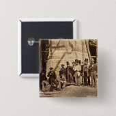 Foremengroep, 1862 (foto) vierkante button 5,1 cm (Voorkant /achterkant)