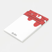 Forensic Lab Klasse Blood Script Naam Post-it® Notes (Schuin)