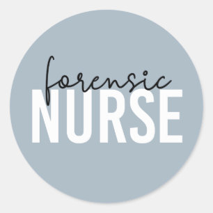 Forensic Nurse forensische zurigerspots Ronde Sticker
