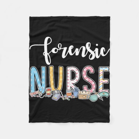 Forensic Nurse Gift Idee Fleece Deken (Voorkant)