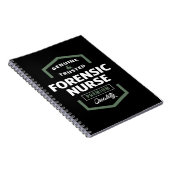 Forensic Nurse Logo Cadeauideeën Notitieboek (Rechterzijde)