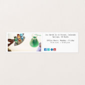 Forensic Science Premium Pearl gevouwen Visitekaartjes (Binnenkant ongevouwen)