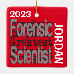 Forensic Scientist Extraordinaire CUSTOM Keramisch Ornament