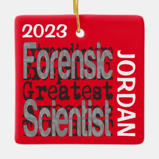 Forensic Scientist Extraordinaire CUSTOM Keramisch Ornament (Voorkant)