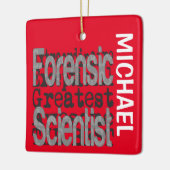 Forensic Scientist Extraordinaire CUSTOM Keramisch Ornament (Links)