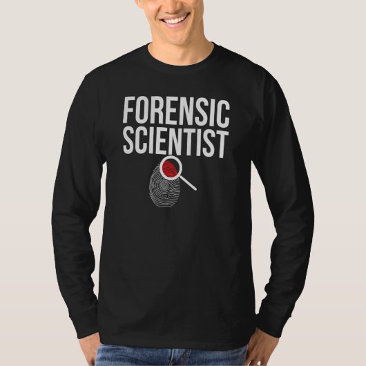 Forensic Scientist Fingerprint Forensic Science 1 T-shirt (Voorkant)