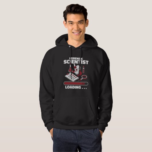 Forensic Scientist Loading Psychology Forensic Sci Hoodie (Voorkant volledig)