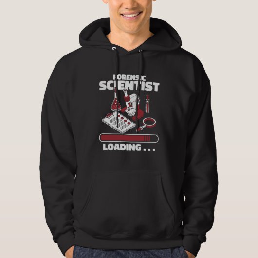 Forensic Scientist Loading Psychology Forensic Sci Hoodie (Voorkant)