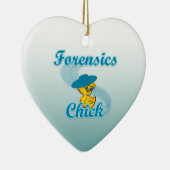 Forensics Chick #3 Keramisch Ornament (Rechts)