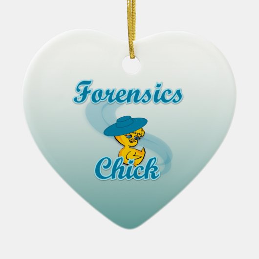 Forensics Chick #3 Keramisch Ornament (Voorkant)