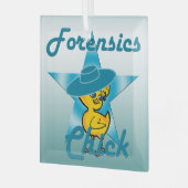 Forensics Chick #7 Glas Ornament (Voorkant links)
