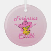 Forensics Chick #8 Glas Ornament (Voorkant)