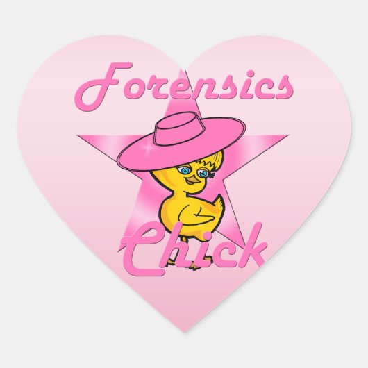 Forensics Chick #8 Hart Sticker (Voorkant)