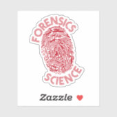 Forensics is eloquence and reduction sticker (Vel)
