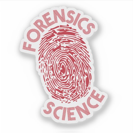 Forensics is eloquence and reduction sticker (Voorkant)