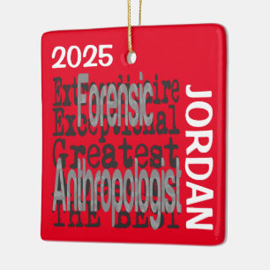Forensisch antropoloog Extraordinaire CUSTOM Keramisch Ornament