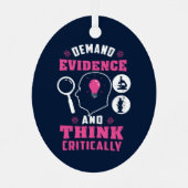 Forensisch onderzoek Keepsake Metalen Ornament (Achterkant)