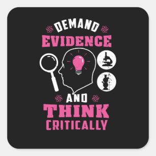 Forensisch Onderzoek Wetenschap Nerd Vierkante Sticker