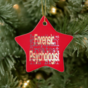 Forensisch psycholoog extraordinaire keramisch ornament