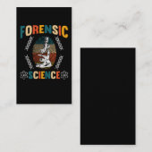  forensisch wetenschapsdetective Fingerprint Visitekaartje (Voorkant / Achterkant)