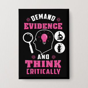 forensisch wetenschapsonderzoek nerd button