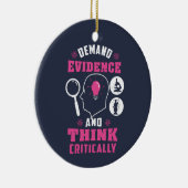 Forensisch Wetenschapsonderzoek Wetenschap geek Keramisch Ornament (Rechts)