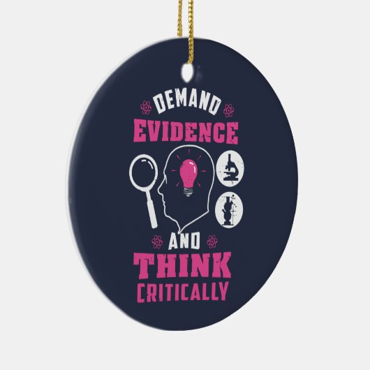 Forensisch Wetenschapsonderzoek Wetenschap geek Keramisch Ornament (Rechts)