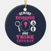 Forensisch Wetenschapsonderzoek Wetenschap geek Keramisch Ornament (Voorkant)