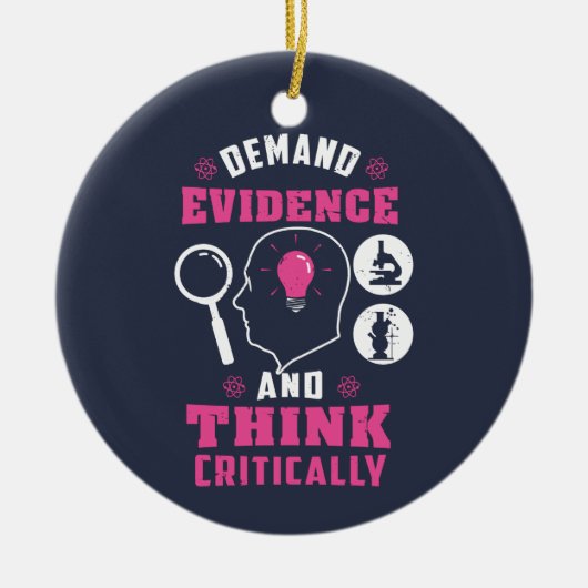 Forensisch Wetenschapsonderzoek Wetenschap geek Keramisch Ornament (Voorkant)