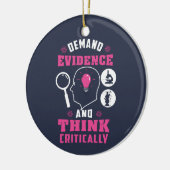 Forensisch Wetenschapsonderzoek Wetenschap geek Keramisch Ornament (Links)