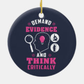 Forensisch Wetenschapsonderzoek Wetenschap geek Keramisch Ornament (Achterkant)