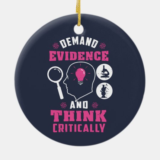 Forensisch Wetenschapsonderzoek Wetenschap geek Keramisch Ornament (Achterkant)