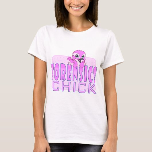 Forensische chick t-shirt (Voorkant)