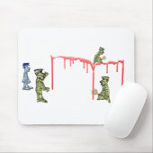 Forensische detectoren op het werk bij een misdrij muismat (Met muis)