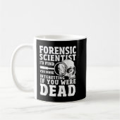 Forensische scientist Crime Scene Funny Forensics  Koffiemok (Links)