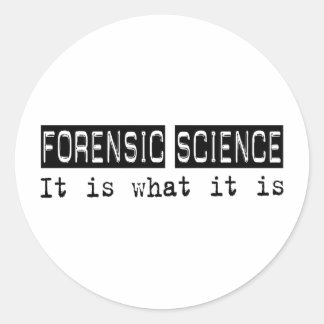 Forensische Wetenschap Het Is Ronde Sticker