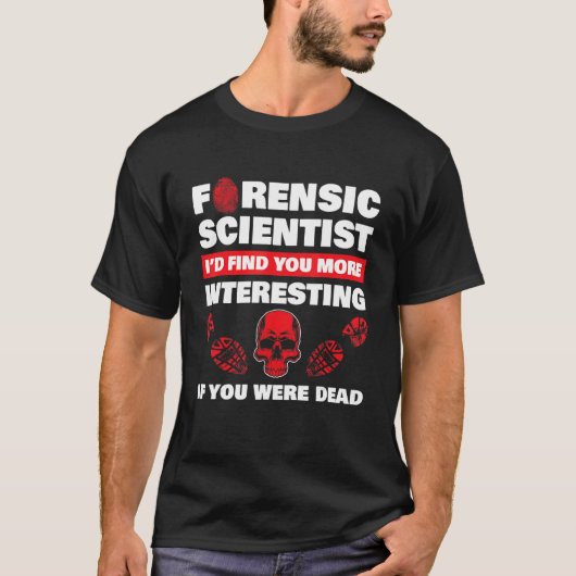 Forensische Wetenschap Misdaad Scène Bewijs DNA Cr T-shirt (Voorkant)