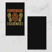 Forensische wetenschappers DNA Forensic detective Visitekaartje (Voorkant / Achterkant)