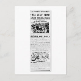 Forepaugh's Wilde West Show Advertisement Briefkaart