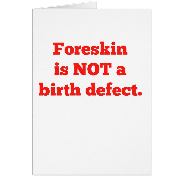 Foreskin is geen geboorteland - rood (Voorkant)