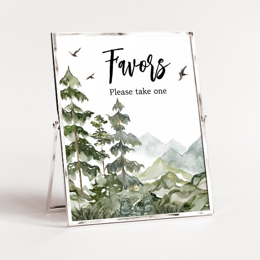 Forest Adventure Baby shower Favorieten Poster