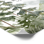 Forest Adventure Baby shower Welkom Poster (Hoek)