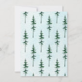 Forest Adventure Bear Boys Baby shower Invitation (Dos)