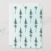 Forest Adventure Bear Boys Baby shower Invitation (Dos)