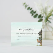 Forest Adventure Guining Count Deers Game Kaart (Staand voorkant)